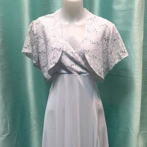 Beautiful White dress with bolero.. new
